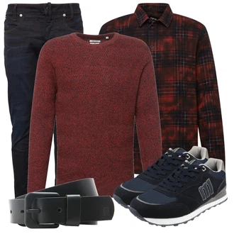 Outfit mit Schwarz Casual Hemd Tigha "Cooles Alltagsoutfit"