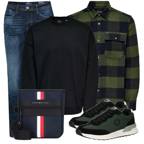Schwarz Hoodie Sweatshirt Only & Sons kombinieren