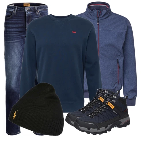 Schwarz Accessoire Hut Polo Ralph Lauren kombinieren