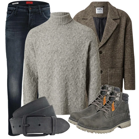 Grau Strickjacke about you x kevin trapp kombinieren