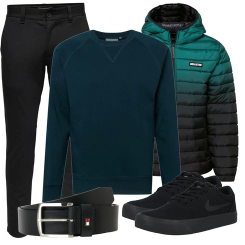 Sommerjacke Hollister kombinieren mit Schwarz Gürtel Tommy Hilfiger