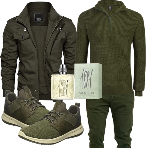 Grün Accessoire/Winter Parka KEFITEVD kombinieren