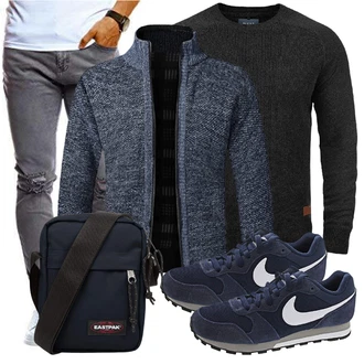 Outfit mit Blau Sneaker Nike "Cooles Outfit"
