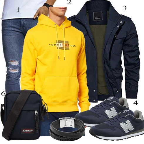 Blau Trachtenmode New Balance kombinieren