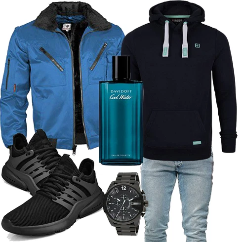 Blau/Türkis Accessoire Davidoff kombinieren