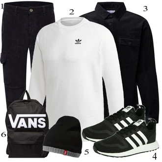 outfit mit Črna Čevlj Superga Adidas Originals "Športna oblačila"