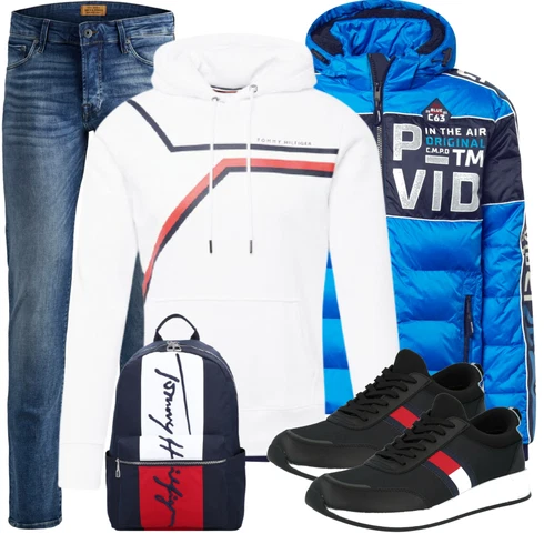 Schwarz Sneaker/Leder Sneaker Tommy Jeans kombinieren