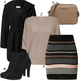 Zimske Outfiti mit Črna Krilo About You "1"
