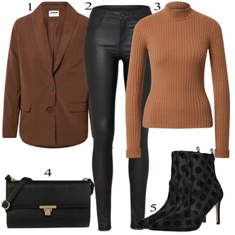 outfit mit Črna Škorenj Guess "1"