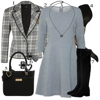 Outfit sa Crna Hulahopke Swedish Stockings "Tvoj otmjeni outfit"