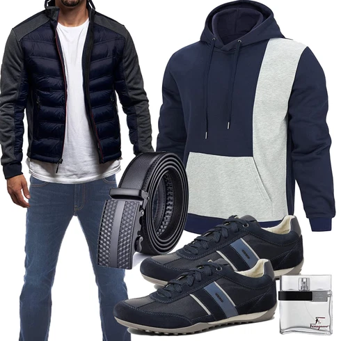 Winter Parka kombinieren mit Gürtel