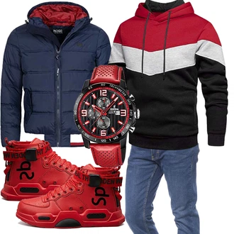 Outfit mit Winter Parka/Regenjacke "Freizeit Outfit"