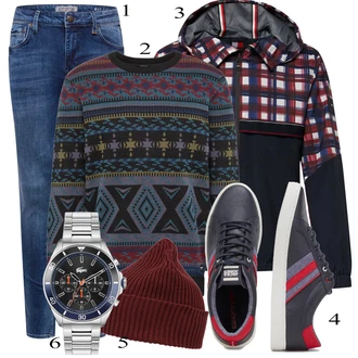 outfit mit Črna Superga Jack & Jones "Praktičen videz"
