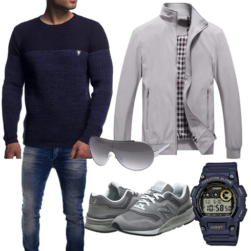 Hose/Overall/Tasche/Schuh/Hemd/Accessoire kombinieren mit Grau Trachtenmode New Balance