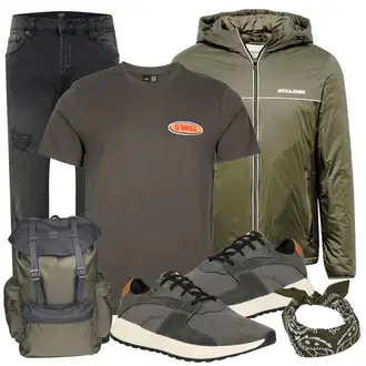 outfit mit Siva Superga Columbia "Praktičen videz"