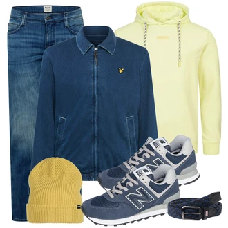 Outfit mit Gelb/Braun Hut Volcom "Freizeit Outfit"
