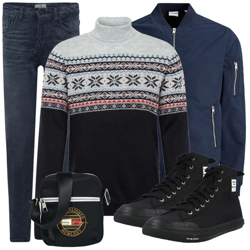 Schwarz/Blau Sommerjacke Jack & Jones kombinieren mit Strickjacke Blend