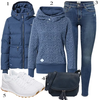 outfit mit Modra Zimska Jakna Ragwear "1"