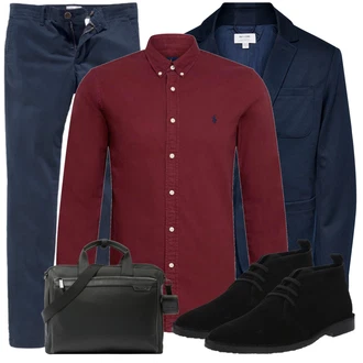 Outfit mit Schwarz Anzug Only & Sons "Freizeit Outfit"