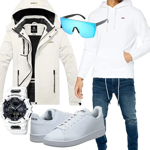 Unkategorisiert/Winter Parka/Regenjacke GEMYSE kombinieren mit Blau Hose Yazubi