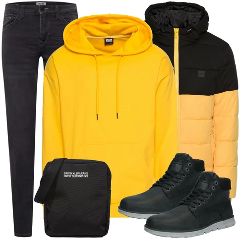 Gelb Sweatshirt Urban Classics kombinieren