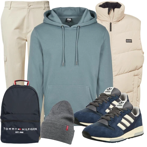 Schwarz Rucksack Tommy Hilfiger kombinieren