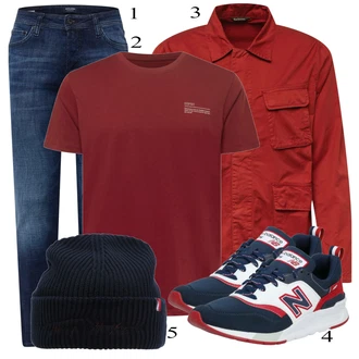 outfit mit Modra Superga New Balance "Priložnostna oblačila"