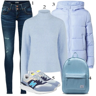 Outfit sa Siva Tenisica New Balance "Tvoj otmjeni outfit"