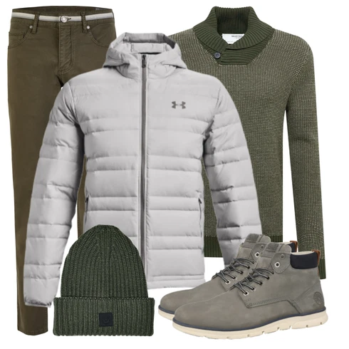 Grau Schuh Stiefel Jack & Jones kombinieren