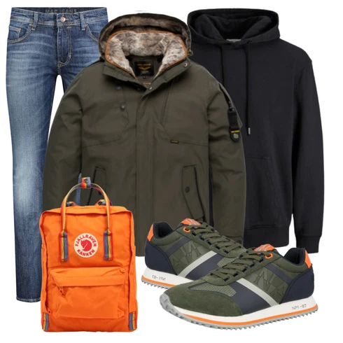 Orange Accessoire Rucksack Fjällräven kombinieren