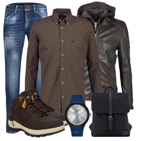 Blau Rucksack Johnny Urban kombinieren