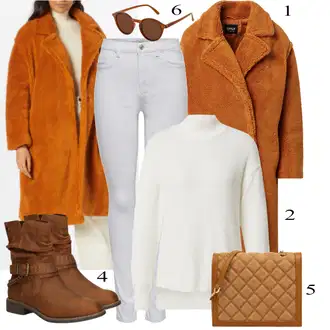 Outfit sa Smeđa Torba Za Preko Ramena forever new "Tvoj otmjeni outfit"