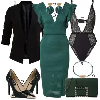 outfit mit Črna Čevlj river island "1"