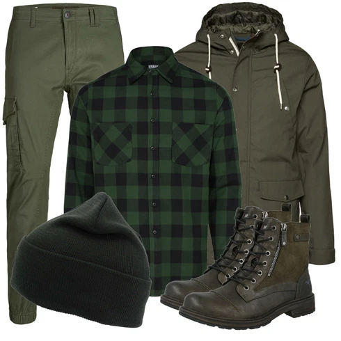 Schwarz Casual Hemd Urban Classics kombinieren