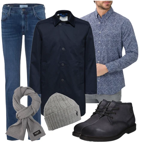 Grau Accessoire Hut Polo Ralph Lauren kombinieren