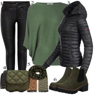 Outfit sa Crna Traper Jakna Navahoo "Tvoj otmjeni outfit"