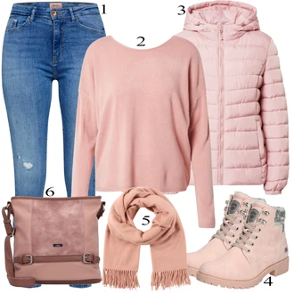outfit mit Roza/Bež/Modra Škorenj Dockers by Gerli "1"