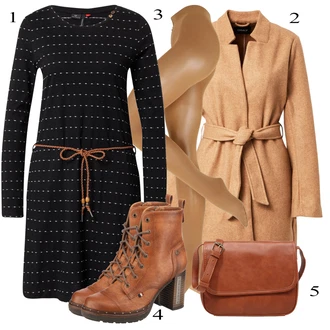 Vysoké Podpatky Outfit s Hnědá/Oranžová Šněrovací Kotníková Bota/Vintage Kotníková Bota/Kožená kotníková bota/Vintage šněrovací bota/Vintage kozačka Mustang "Praktický vzhled"