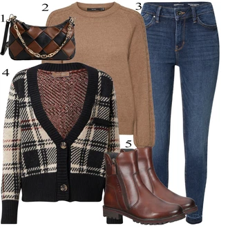 Outfit sa Plava Traperice Tom Tailor Denim "Outfit za slobodno vrijeme"