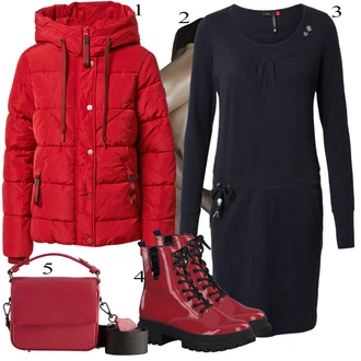 outfit mit Črna Obleka Ragwear "1"