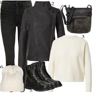outfit mit Črna Škorenj Dockers by Gerli "1"