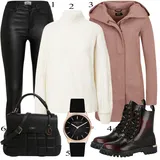 Černé Tommy Hilfiger Kozačky Outfity image