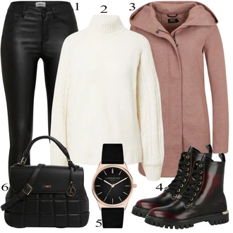 outfit mit Črna Škorenj Tommy Hilfiger "1"