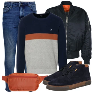 outfit mit Črna Alpha Industries "Praktičen videz"