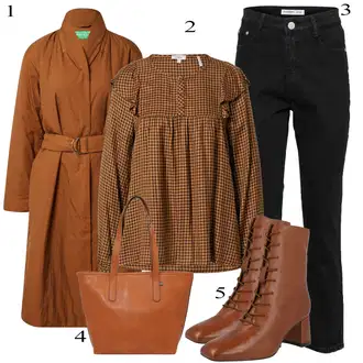 Outfit sa Smeđa/Crvena Bluza S.Oliver "Tvoj otmjeni outfit"