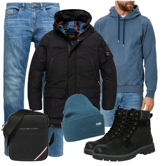 Outfit mit Schwarz Stiefel Camel Active "Perfekt für den Herbst"