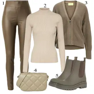 Outfit sa Bež Torba Za Preko Ramena forever new "Tvoj otmjeni outfit"