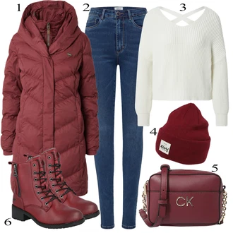 outfit mit Rdeča Plašč Ragwear "1"