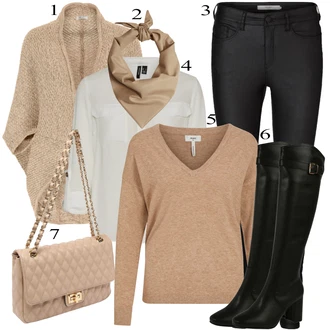 outfit mit Bež Women's Boleros and Ponchos Opus "1"