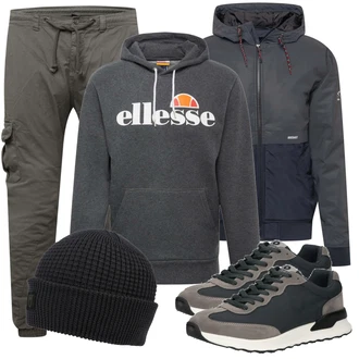 Outfit mit Schwarz Sneaker Ecoalf "Perfekt für die Freizeit"